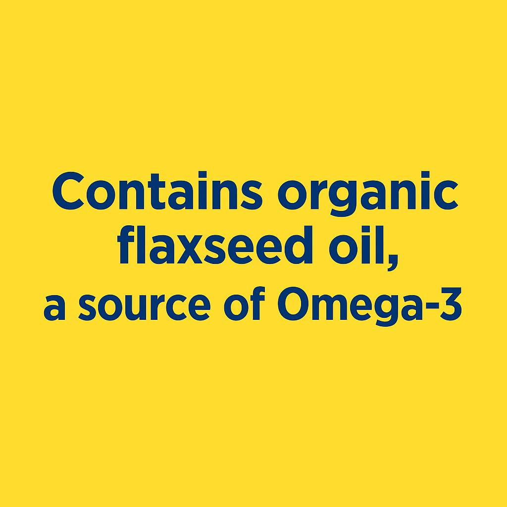 Imported USA Chloe'C cold pressed flaxseed oil vegetarian friendly capsules on white background.