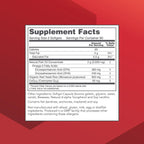 Protocol For Life Balance Cardio Tri Plex supplement facts showing omega 3 and red yeast rice ingredients
