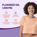Authentic USA imported flaxseed oil capsules for heart health support in India