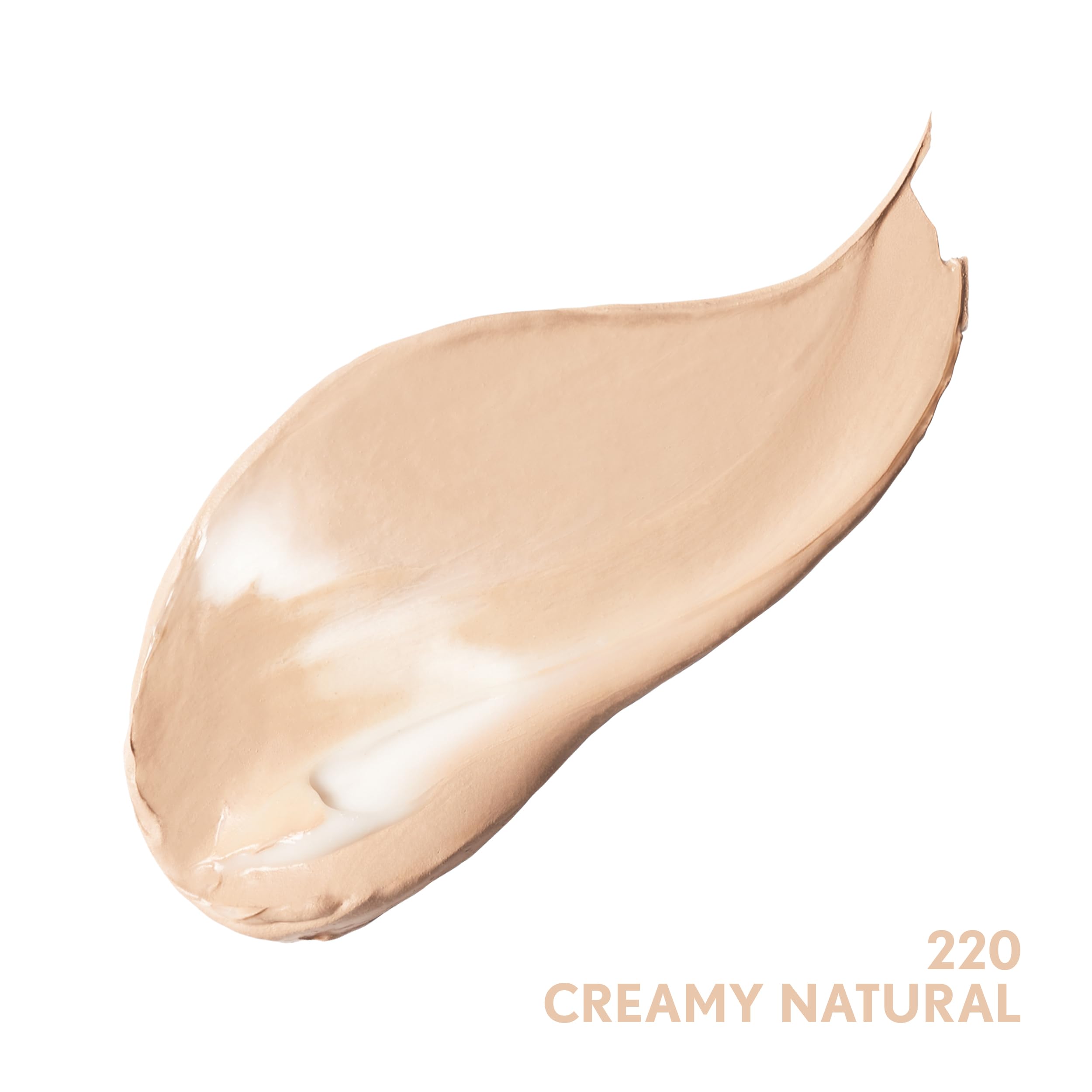 COVERGIRL anti aging cream foundation Creamy Natural shade swirl texture detail