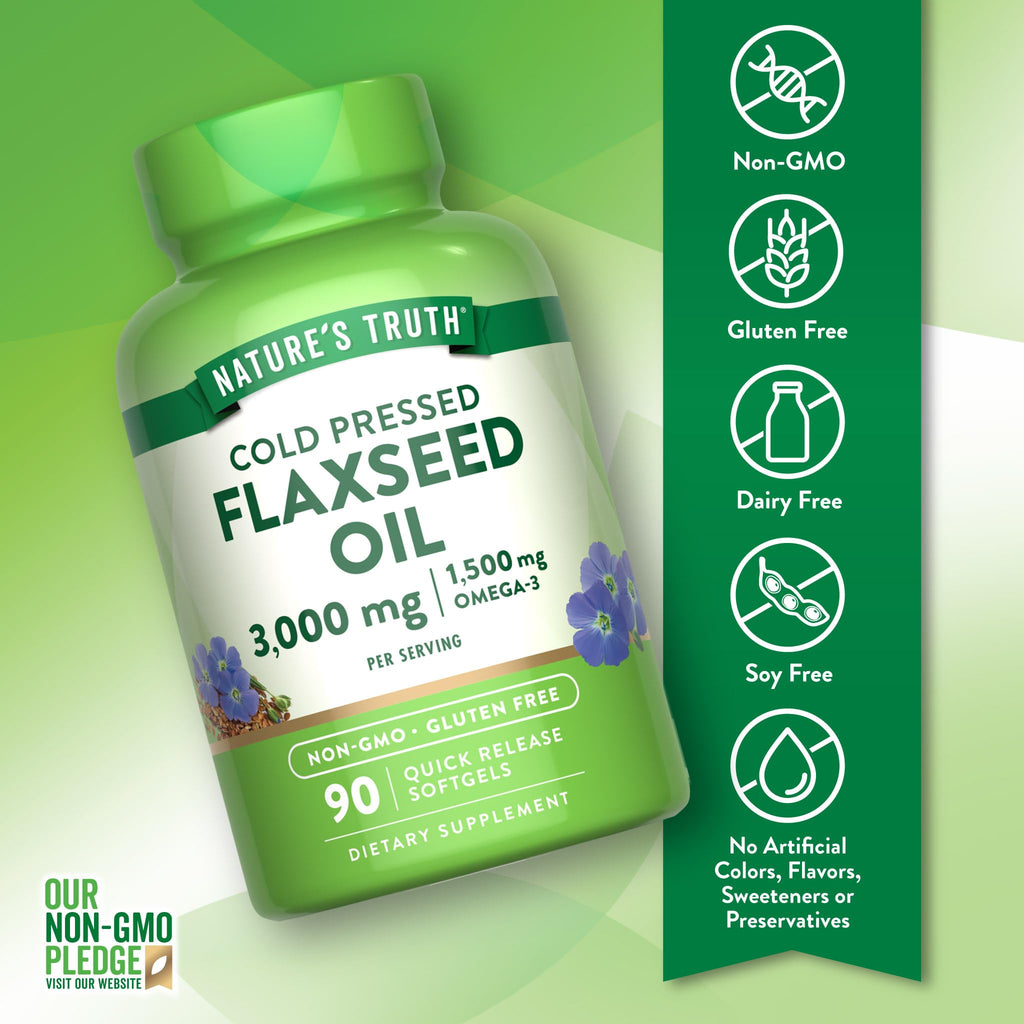 Nature's Truth plant based omega 3 fatty acids daily dosage guide