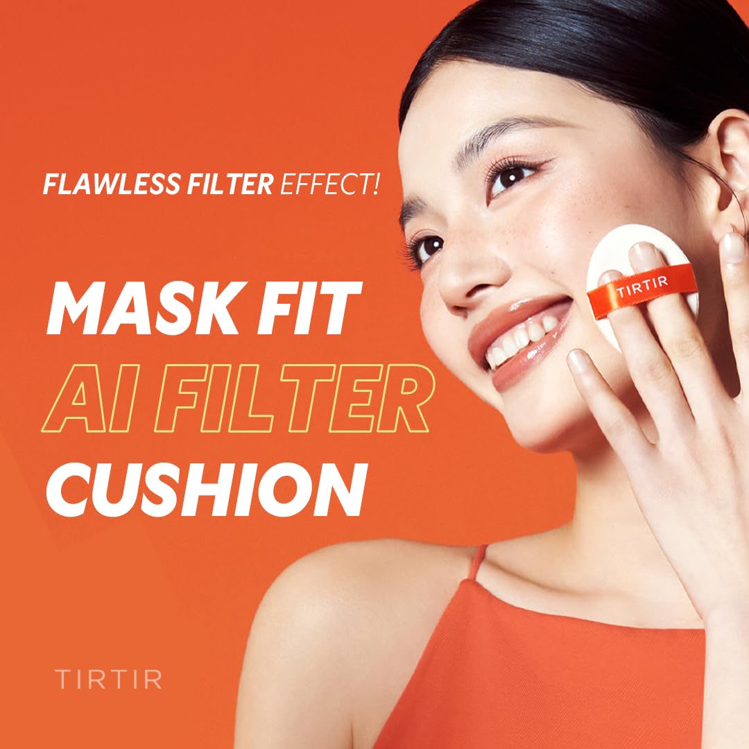 TIRTIR matte cushion foundation compact opened showing the built-in makeup palette