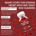 Yalei red yeast rice and CoQ10 gummies 60 count bottle