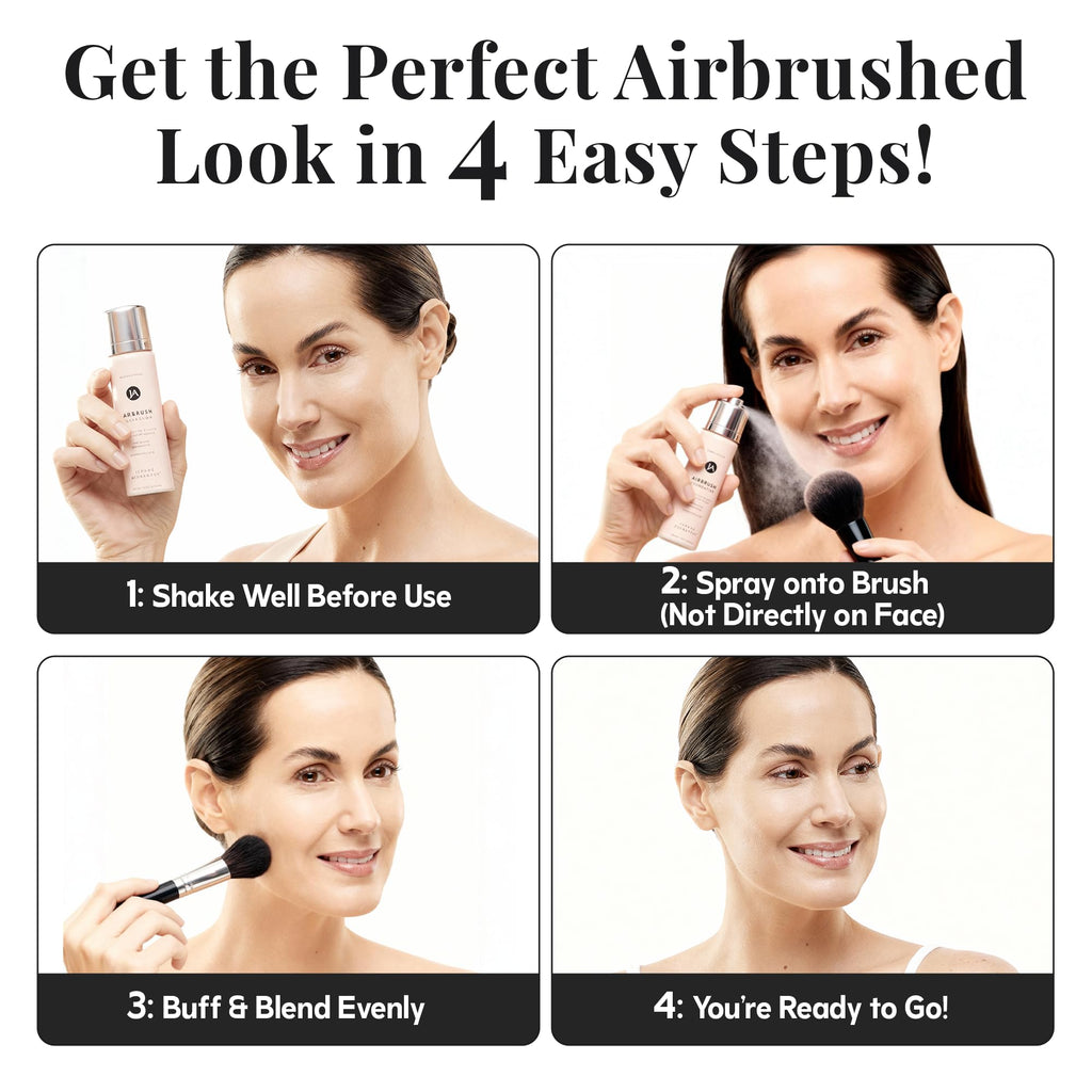 Jerome Alexander MagicMinerals AirBrush Foundation light medium shade details