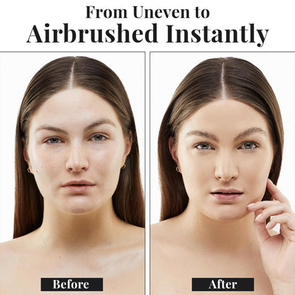 Premium synthetic angled Kabuki brush included in the Jerome Alexander two piece set