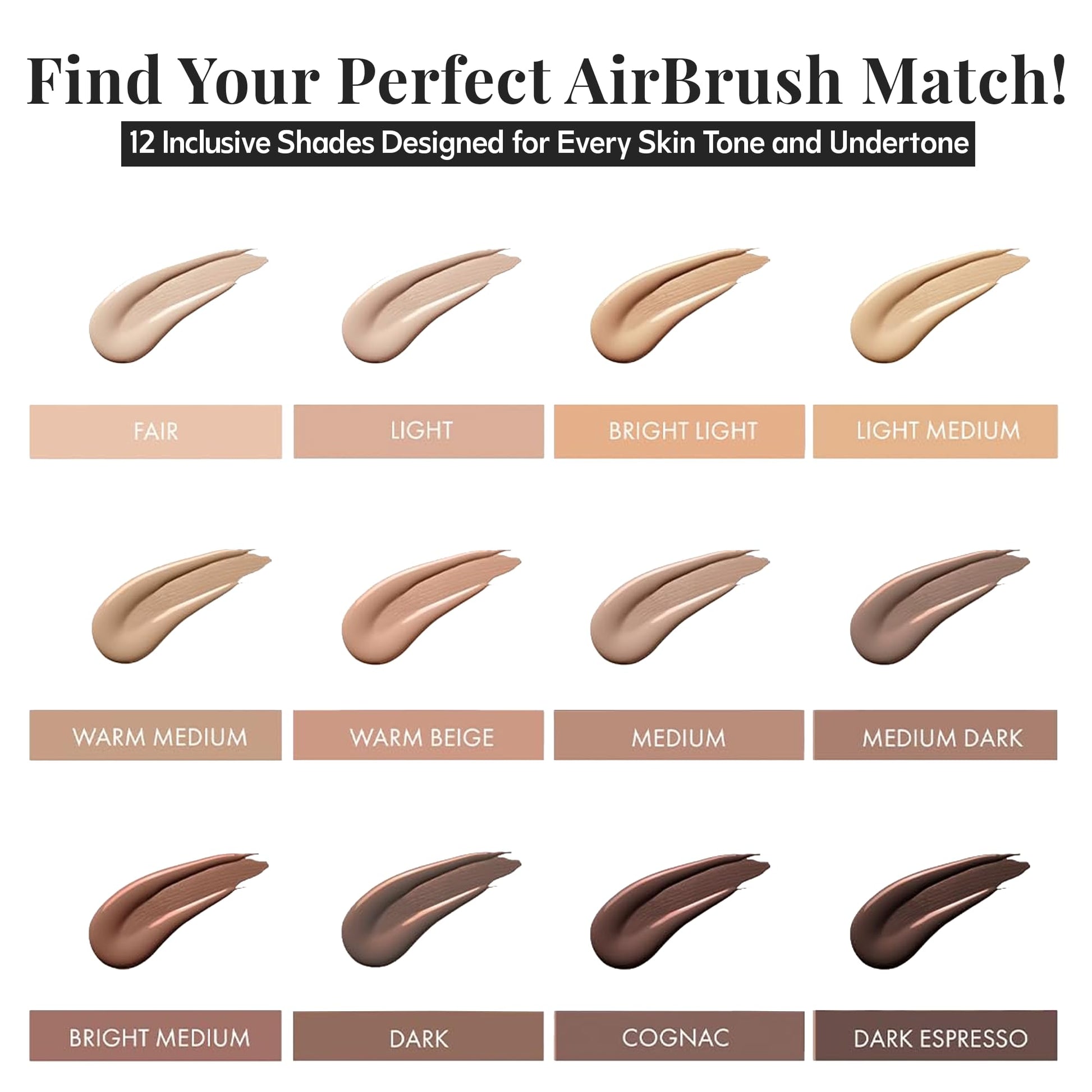 Jerome Alexander MagicMinerals Airbrush makeup swatches in Light Medium shade on skin