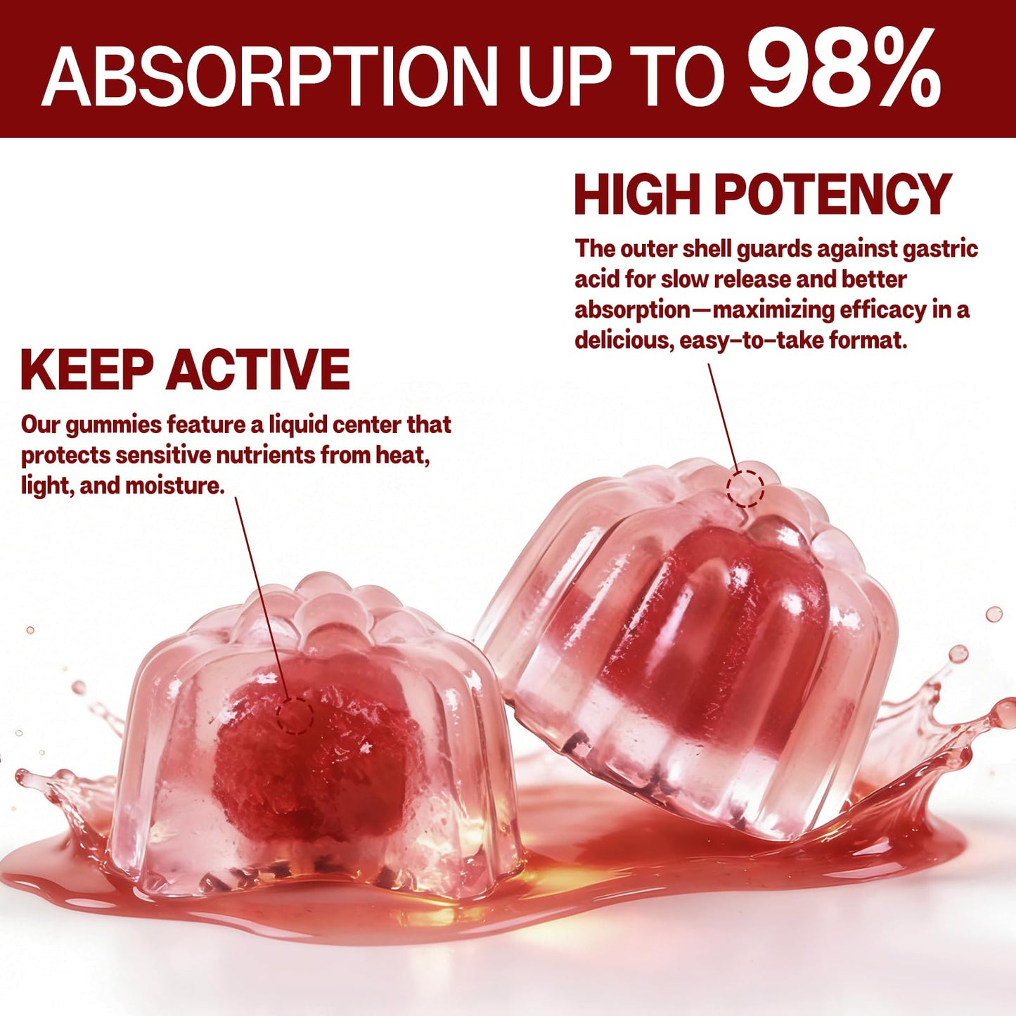 Oalse red yeast rice gummies for men and women