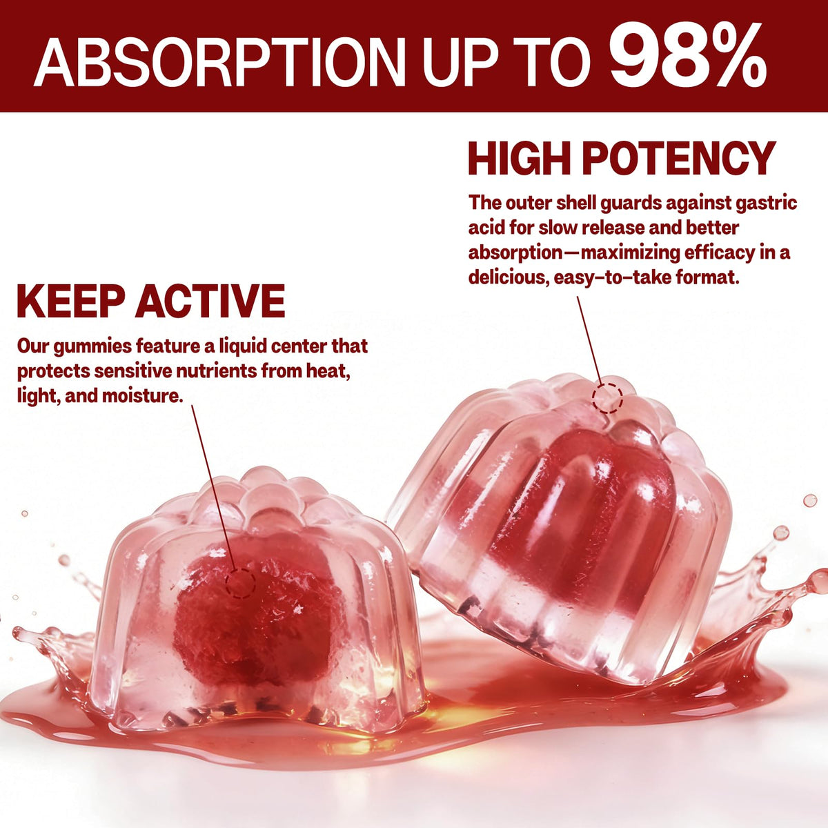 Oalse red yeast rice gummies for men and women