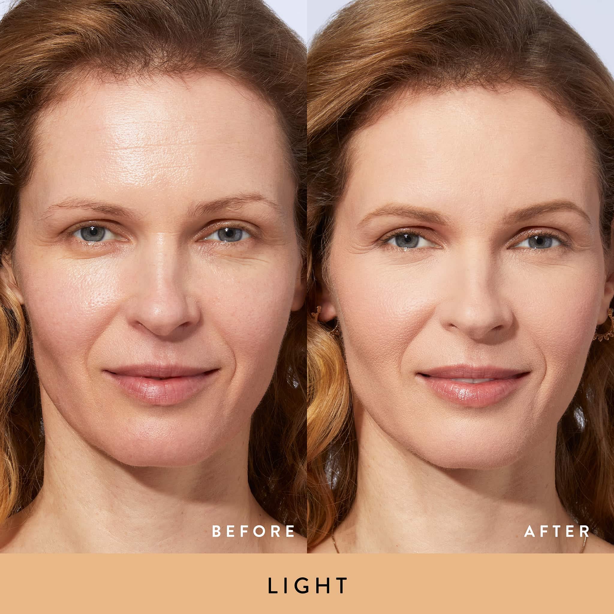 Laura Geller baked powder foundation swirl texture close up