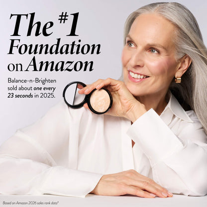 Laura Geller color correcting foundation compact open with mirror