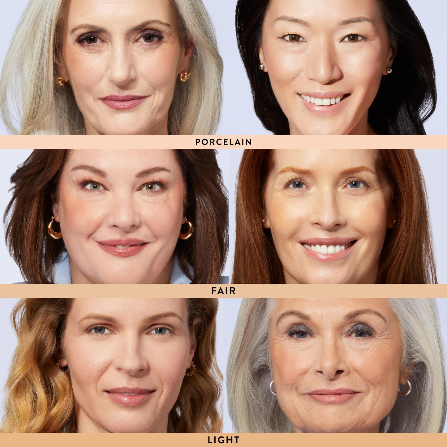 Laura Geller Light shade powder foundation swatched on skin