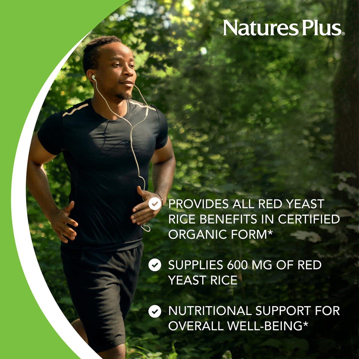 NaturesPlus Source of Life Garden cardiovascular support vegan capsules container imported from USA