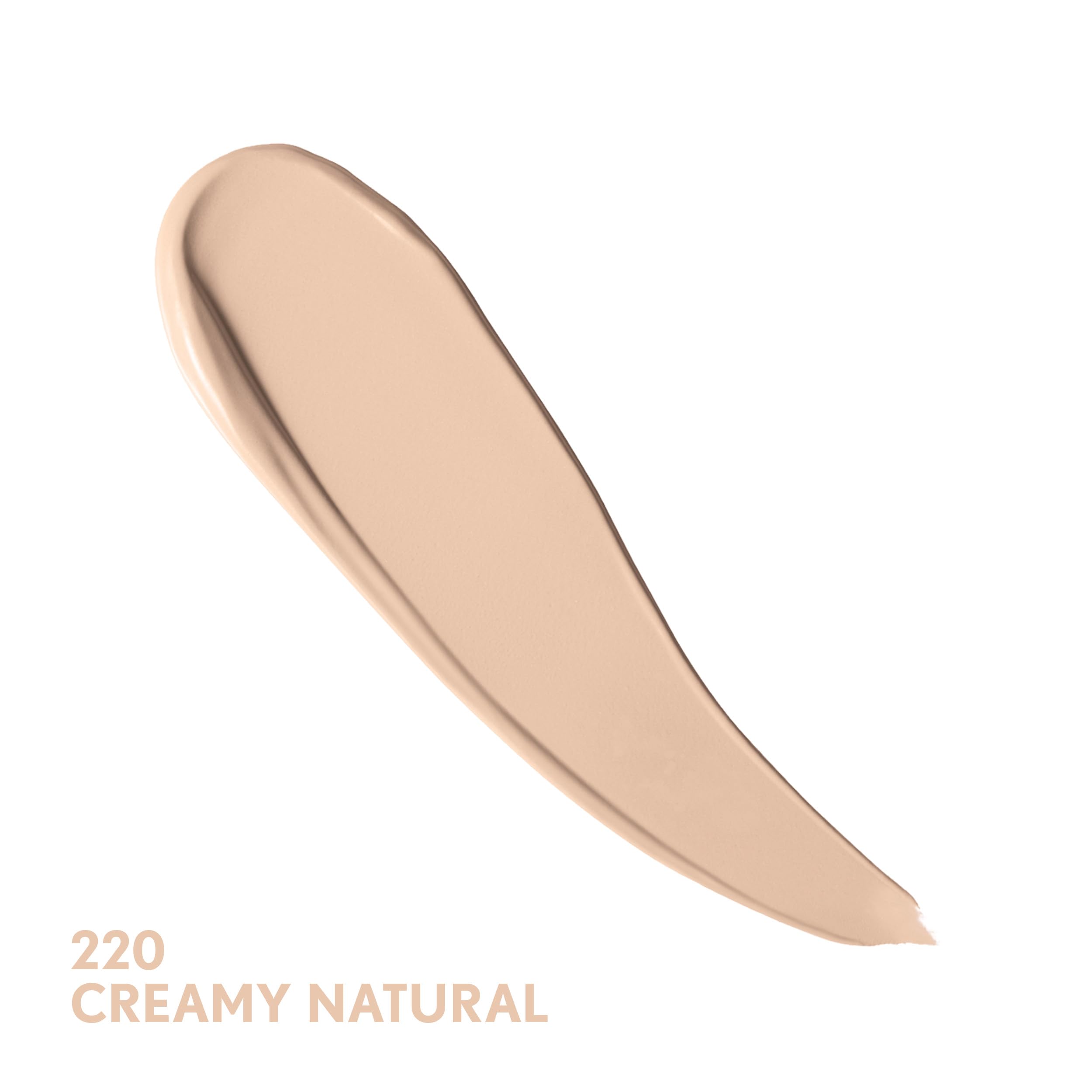 COVERGIRL anti aging liquid makeup 220 Creamy Natural shade swatch