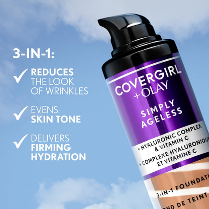 Hyaluronic acid and vitamin C foundation formula texture closeup