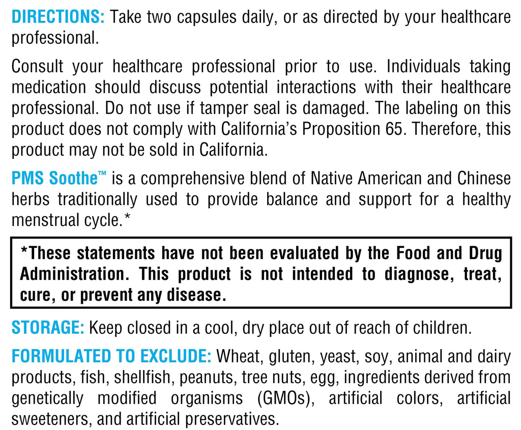 Close up of Xymogen PMS Soothe vegetarian capsule bottle