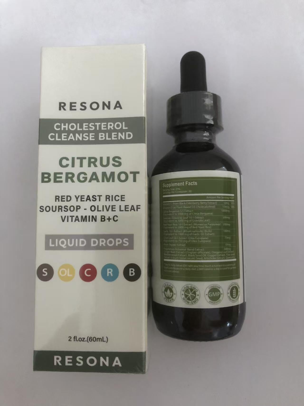 Resona vegan red yeast rice heart health drops