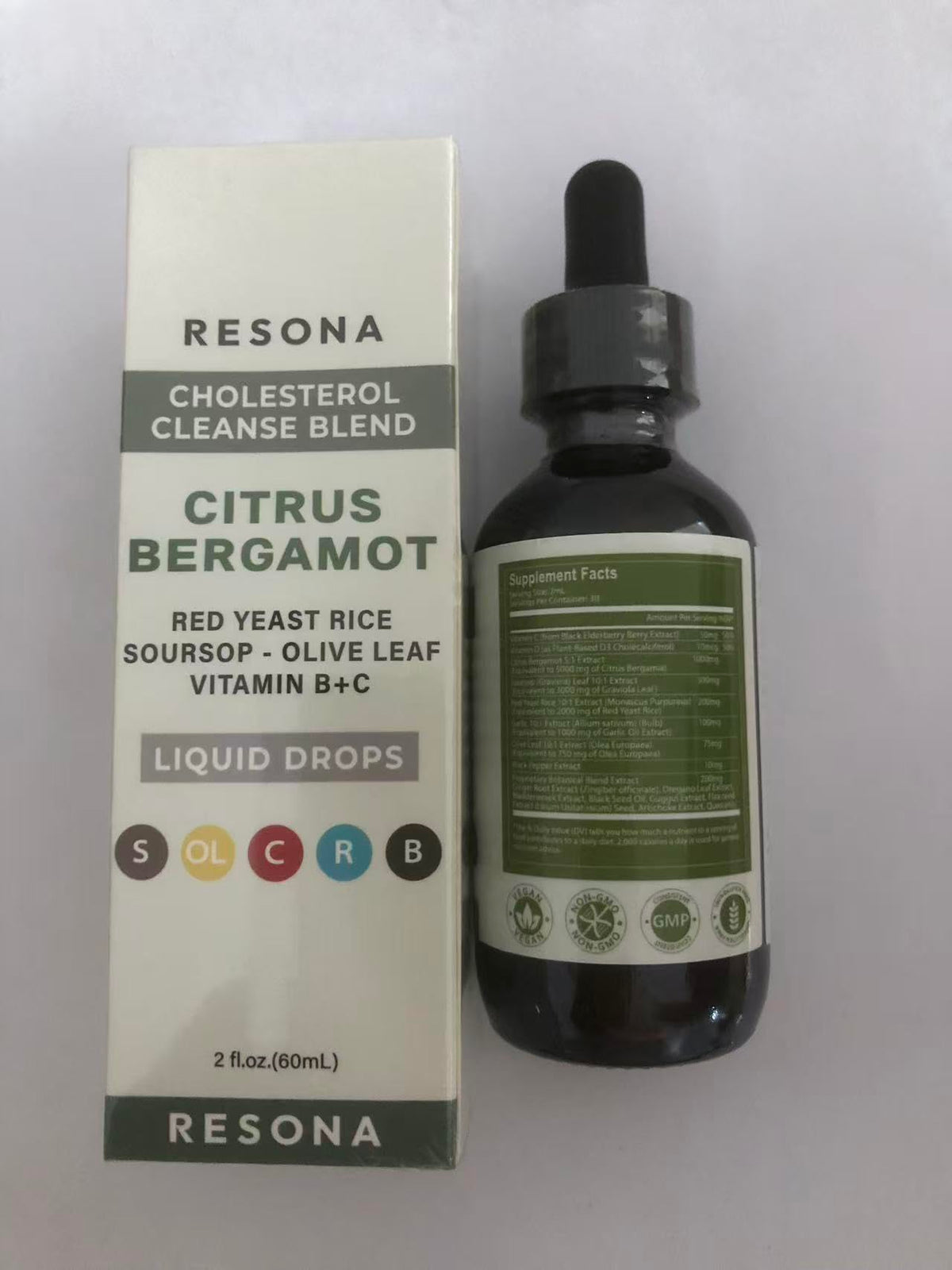 Resona vegan red yeast rice heart health drops