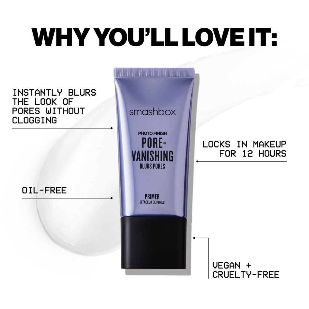 Smashbox non-comedogenic primer box and bottle together