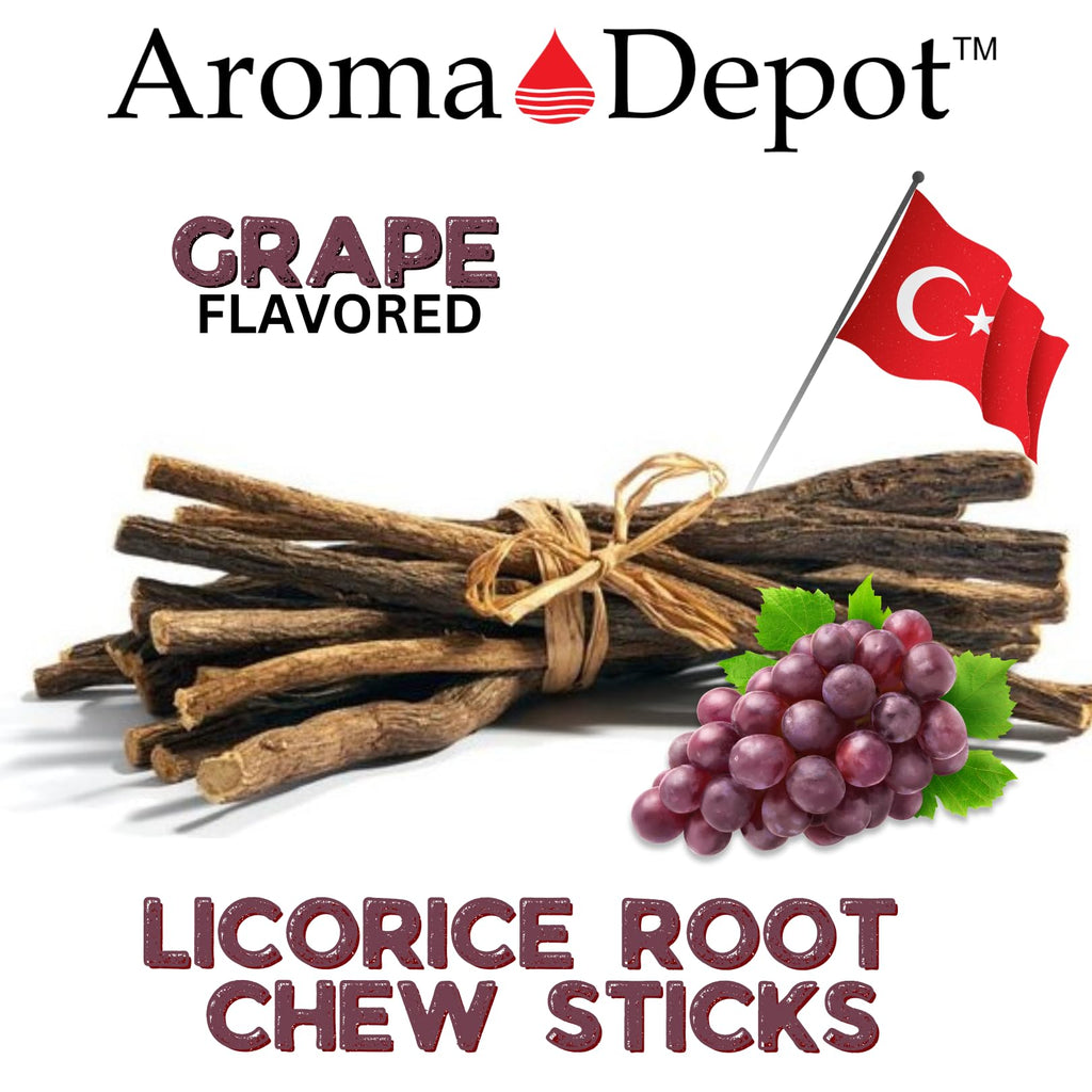 Individual licorice root chew stick for oral health