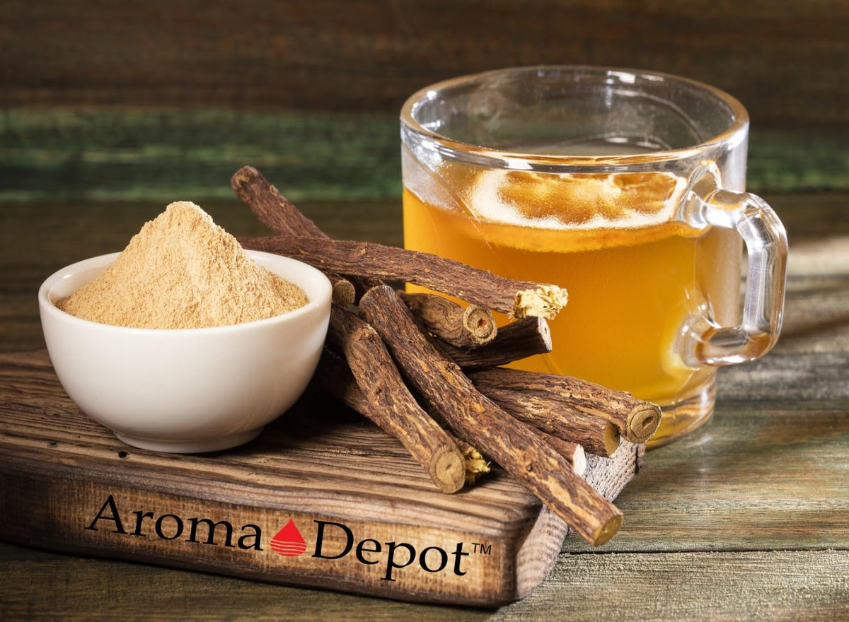 Educational view of Glycyrrhiza glabra root chew sticks