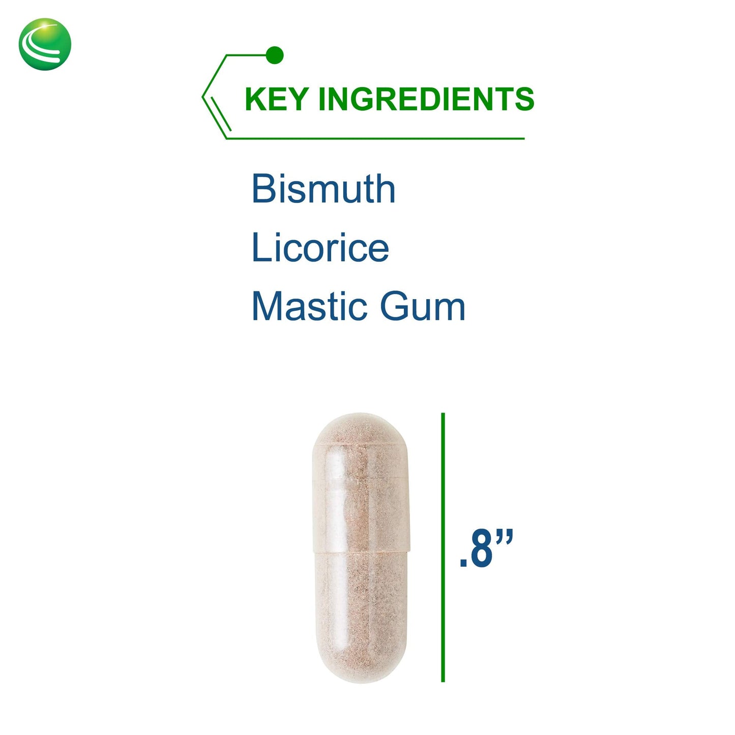 Side view of Nutra BioGenesis gastric health capsules bottle
