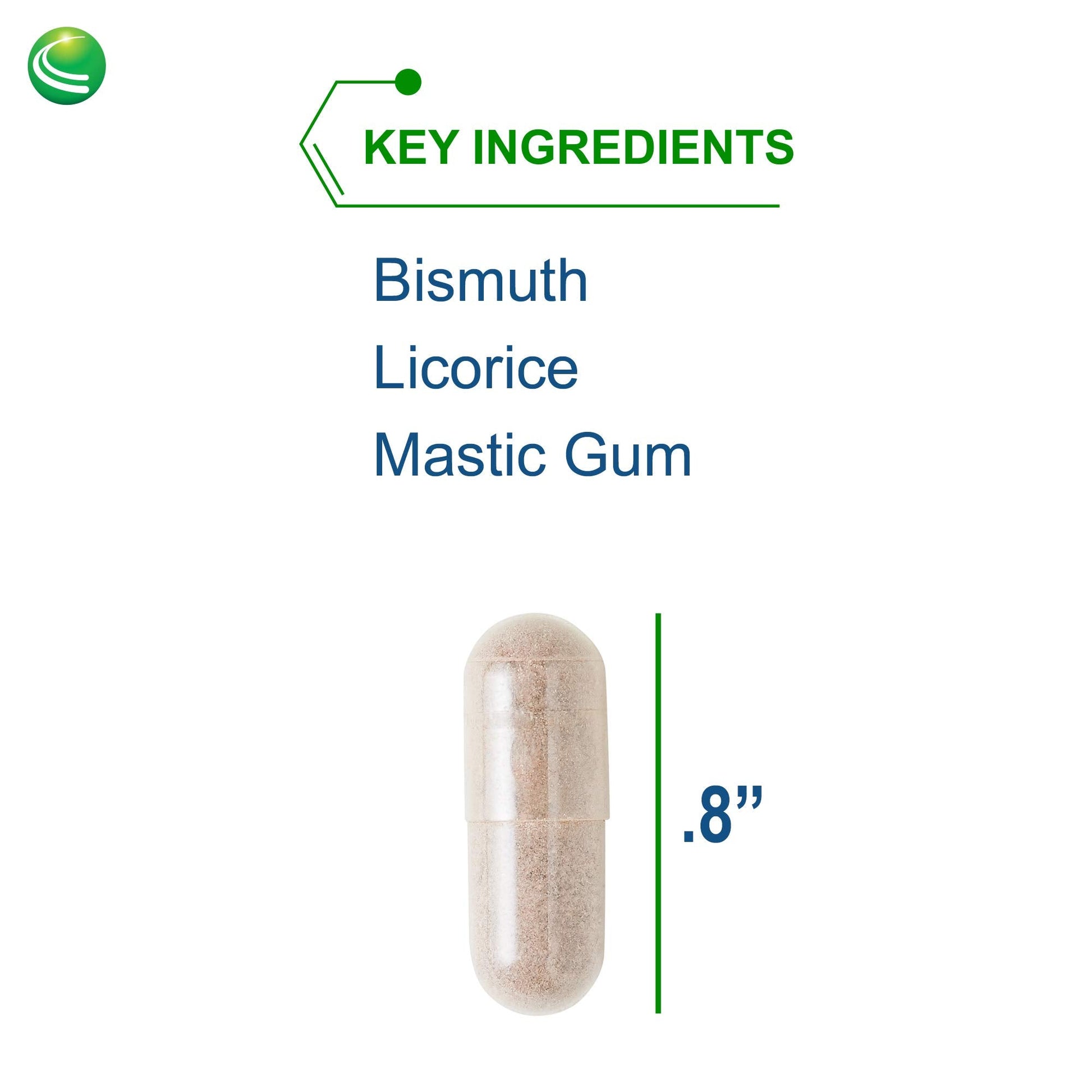 Side view of Nutra BioGenesis gastric health capsules bottle