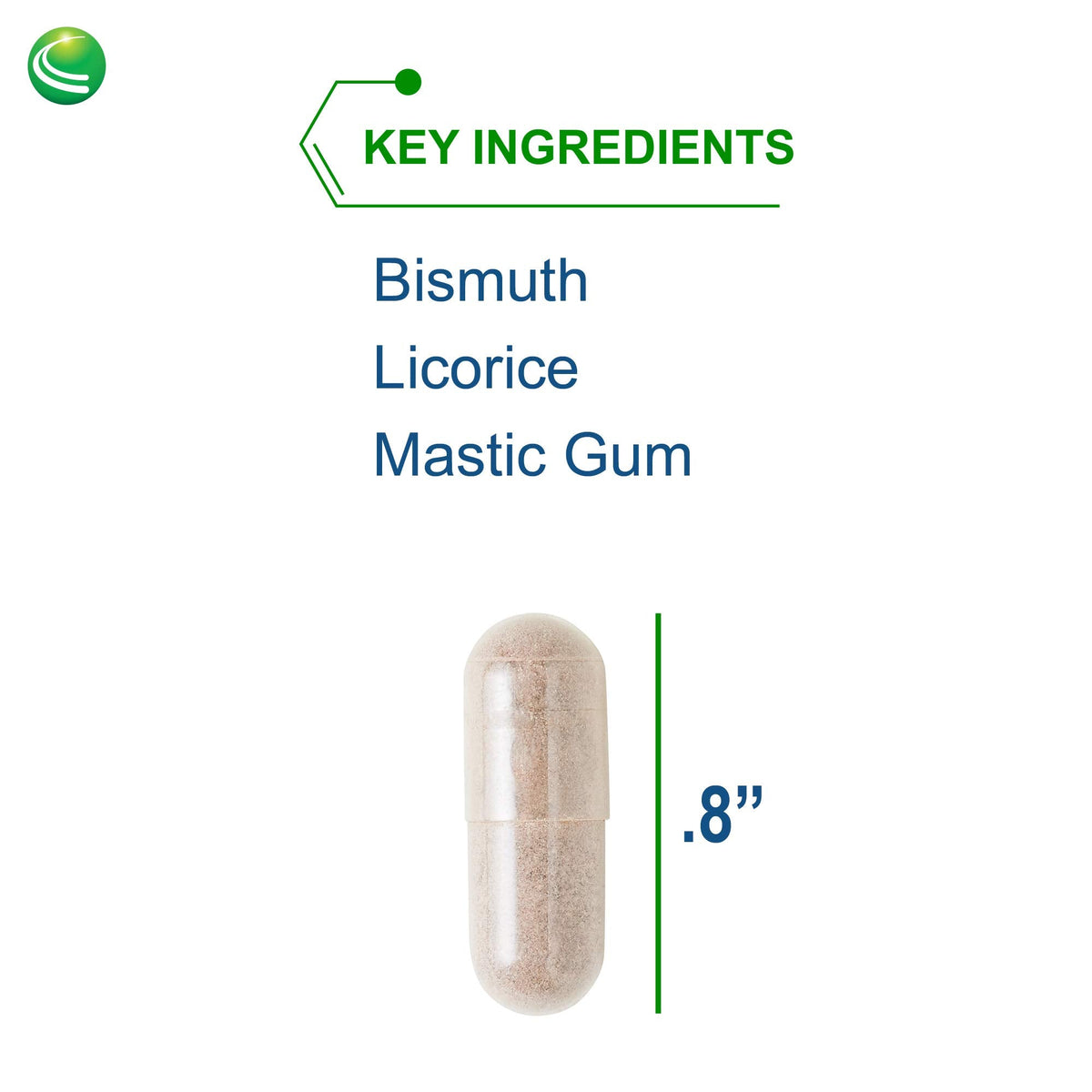 Side view of Nutra BioGenesis gastric health capsules bottle