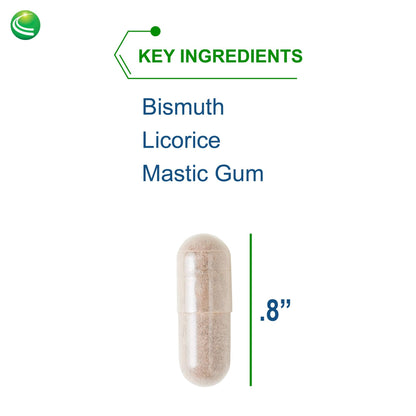 Side view of Nutra BioGenesis gastric health capsules bottle