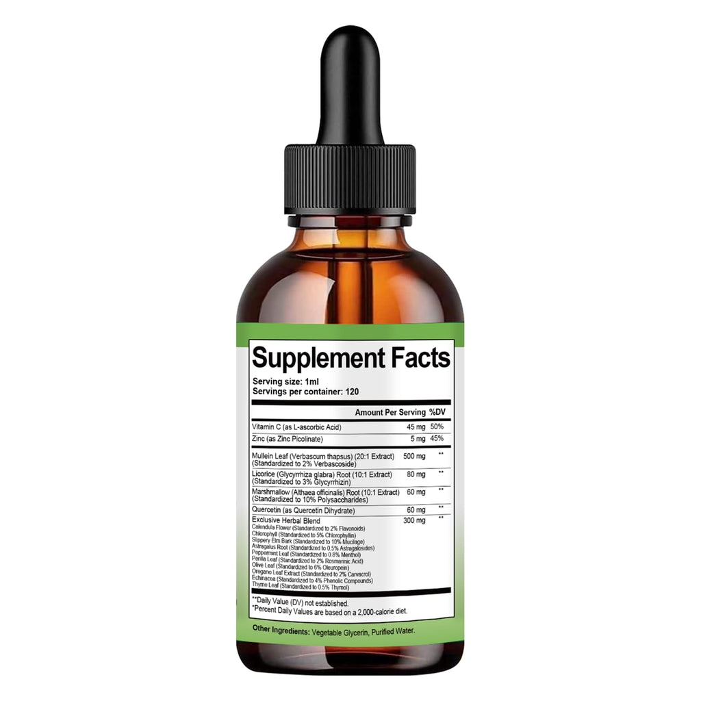 Premium imported Totaria Mullein herbal extract bottle