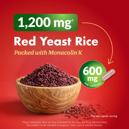 Purely Holistic red yeast rice capsules heart health supplement