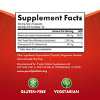 Side view of Purely Holistic red yeast rice bottle
