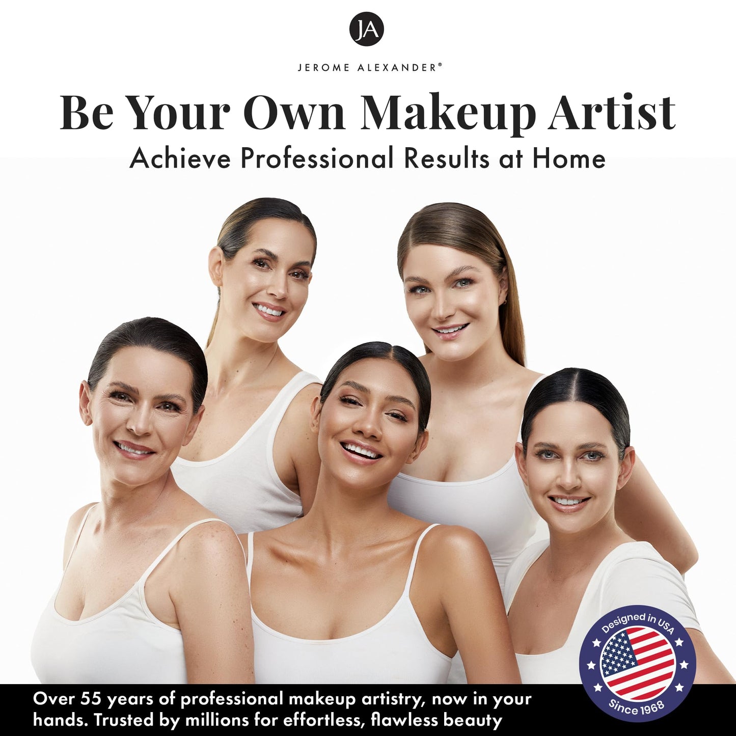Professional makeup base application using Jerome Alexander primer spray