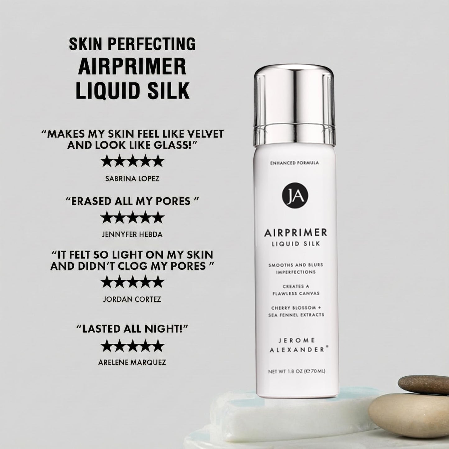 Authentic Jerome Alexander air primer bottle for skin smoothing