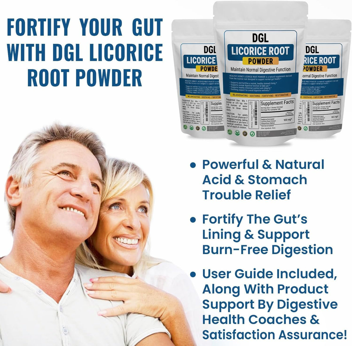 Authentic Kidney Restore DGL Licorice Root Powder imported packaging