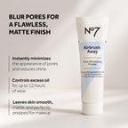 No7 Airbrush Away pore minimizing primer tube texture swatch