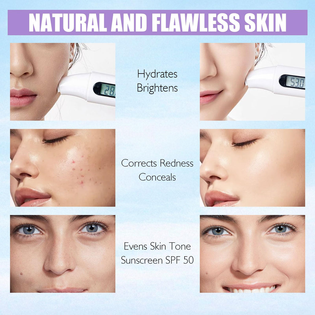 LSxia makeup primer bottle back label with ingredient highlights