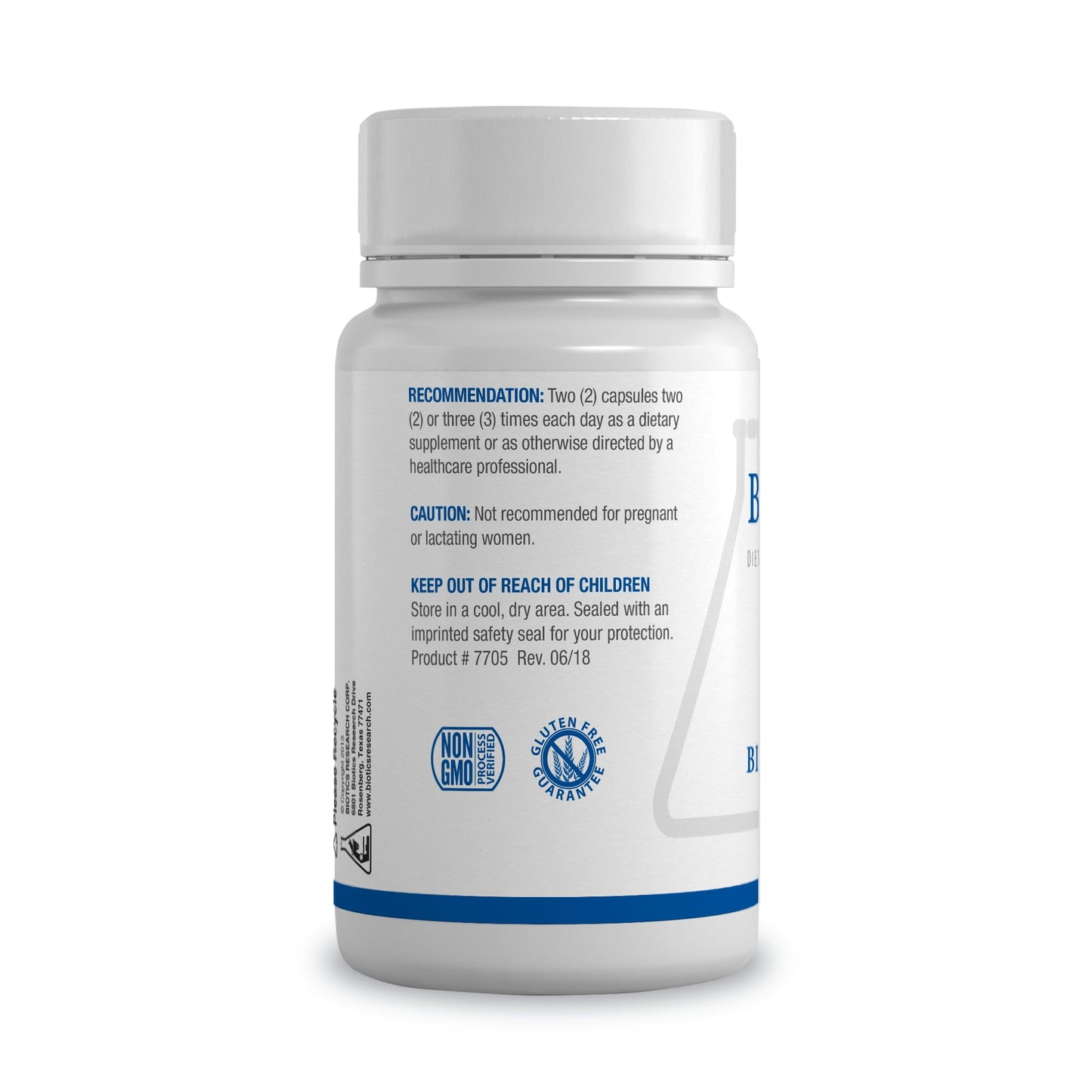 Biotics Research Bio-HPF 180 capsules bottle