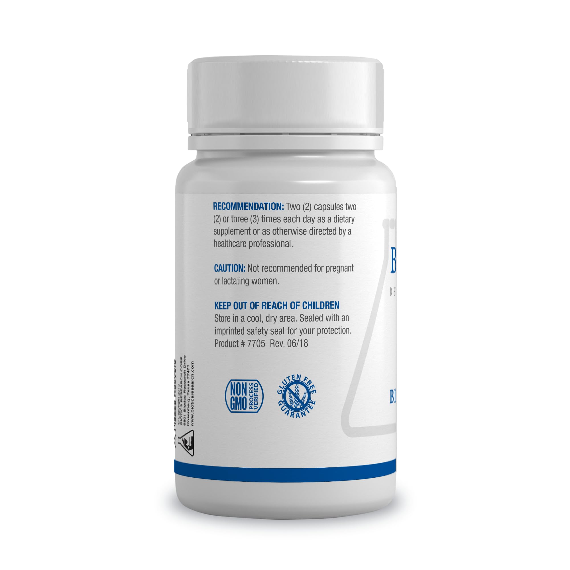 Biotics Research Bio-HPF 180 capsules bottle