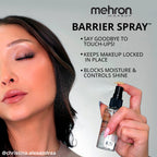 Mehron Makeup Barrier Spray pump dispenser close up