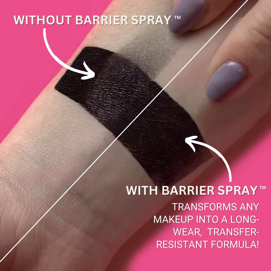 Mehron Makeup Barrier Spray label details and ingredients