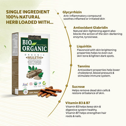 Organic Licorice Root Powder for face pack preparation