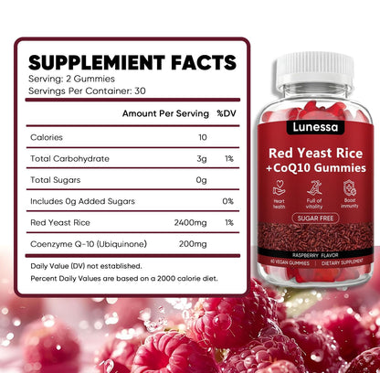 Two bottles of Submetic Lunessa heart health gummies