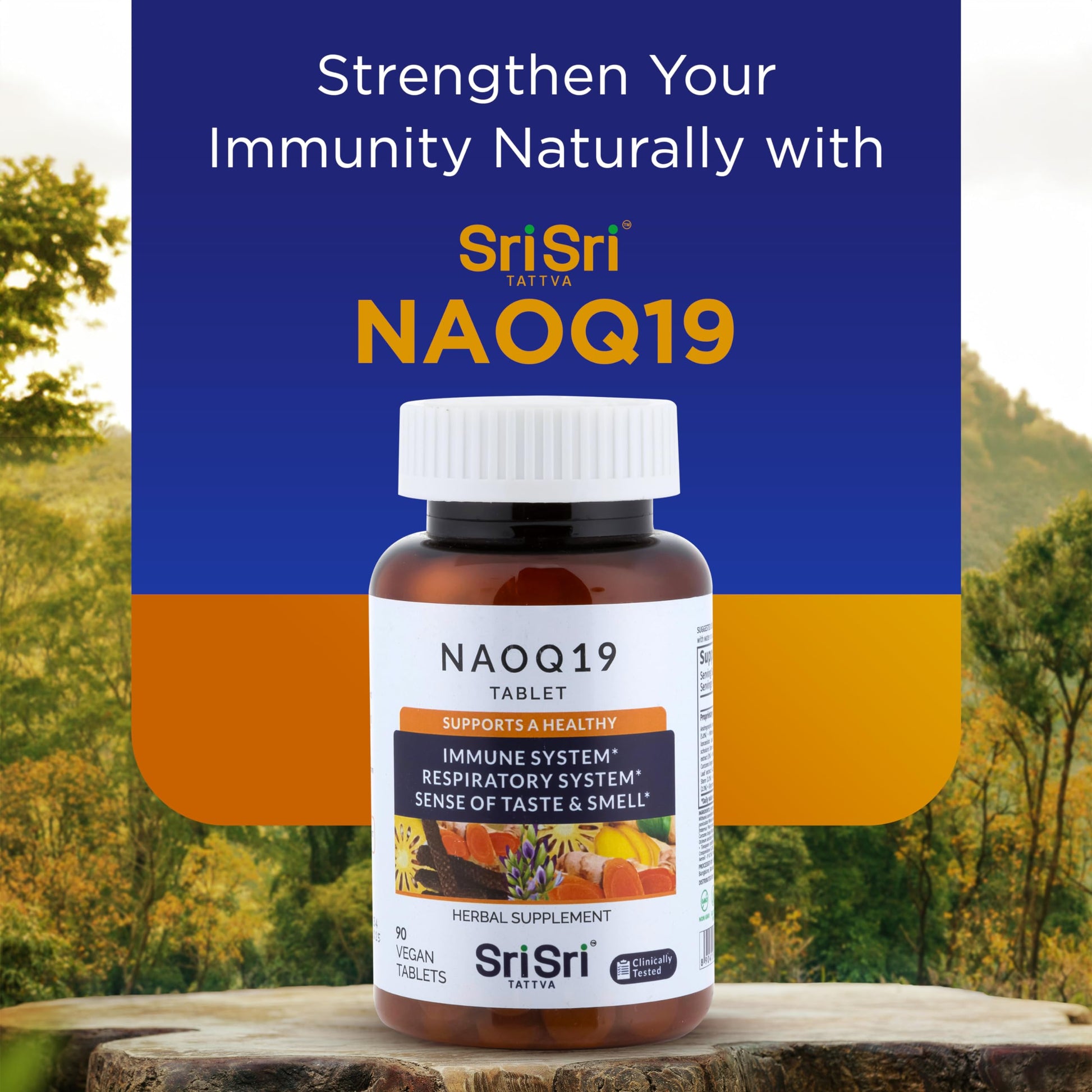 Sri Sri Tattva Naoq19 respiratory wellness tablets