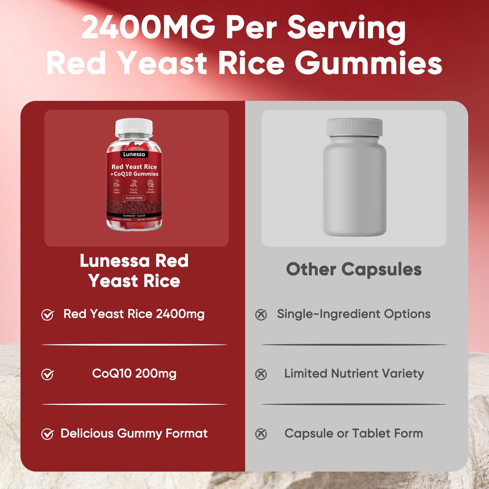 Submetic Lunessa heart health supplement 120 count pack