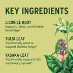 Close up of Banyan Botanicals organic herbal respiratory supplement tablets