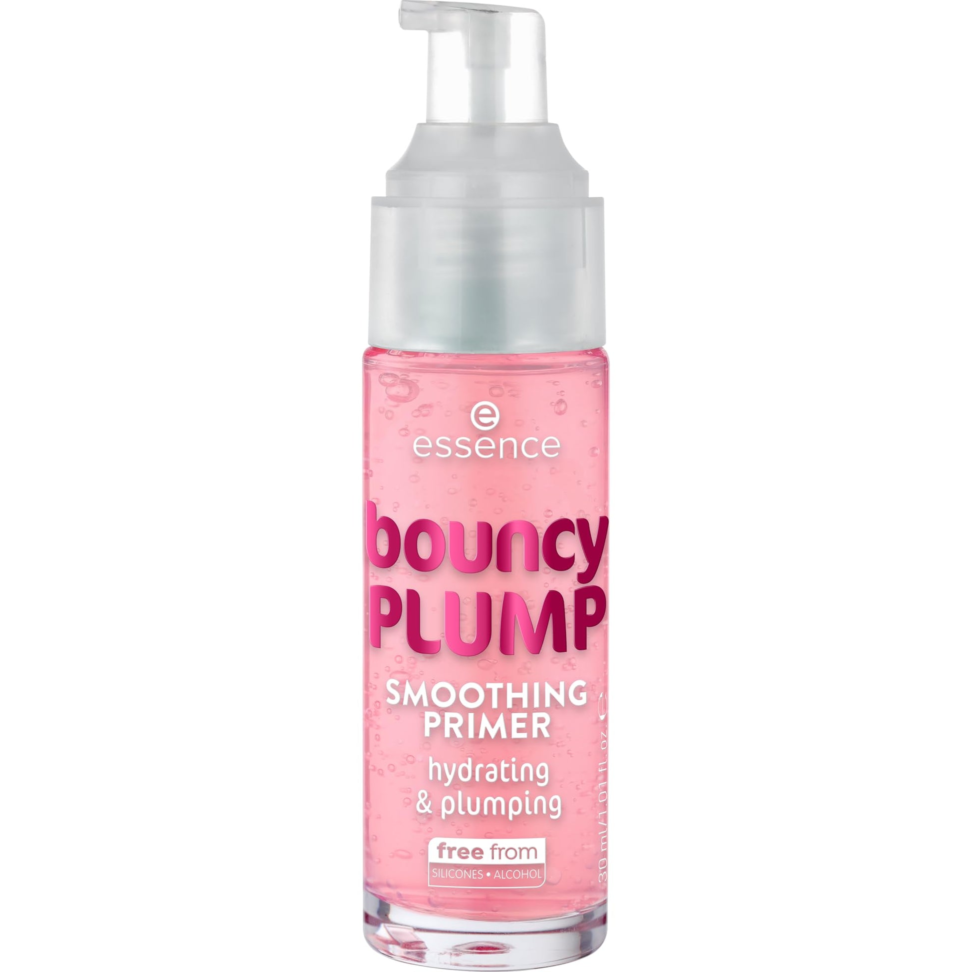 Essence Cosmetics watermelon gel primer product packaging displaying vegan and cruelty free logos