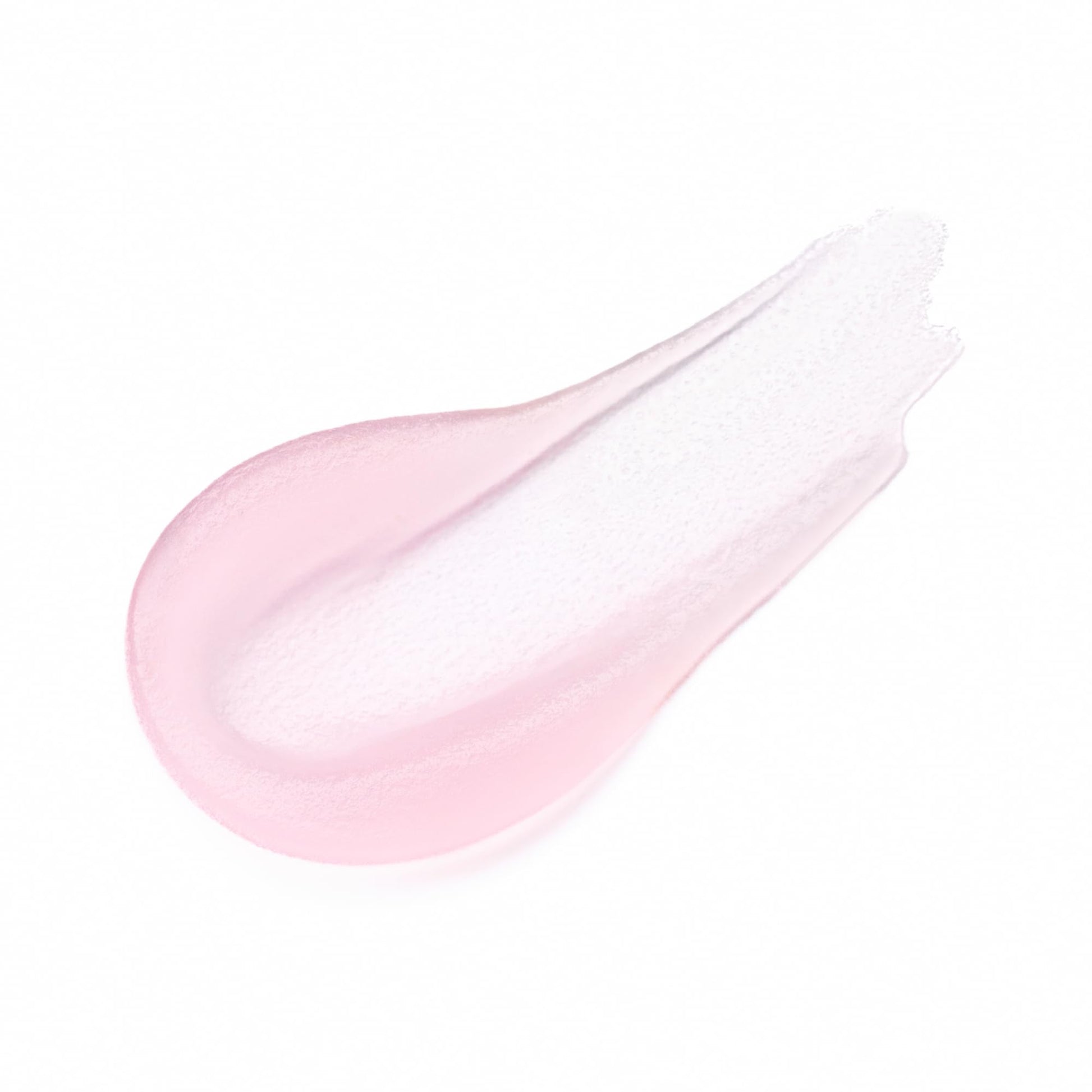 Hydrating water based face primer gel close up texture showcasing the pink sorbet consistency