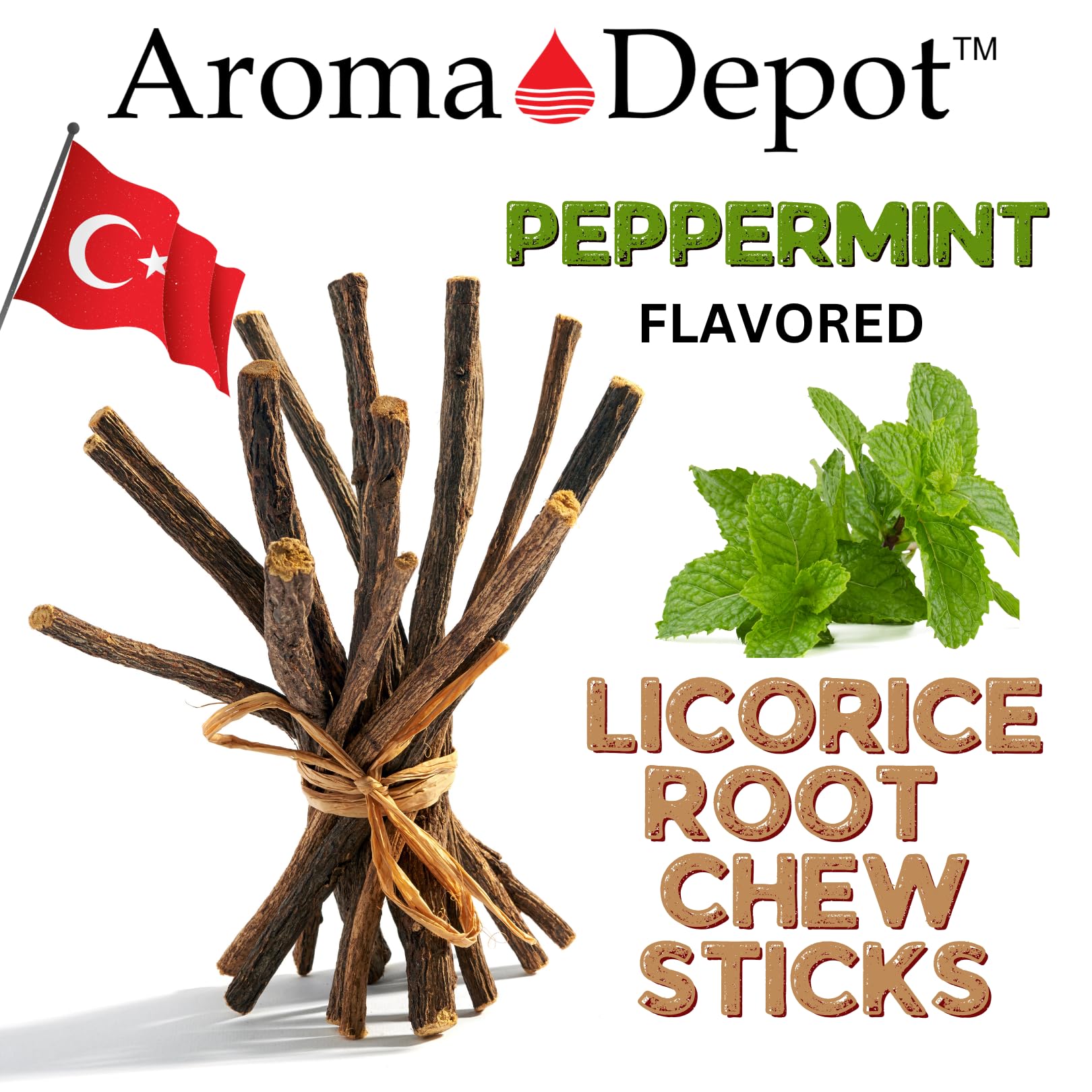 Package of Aroma Depot natural licorice root sticks