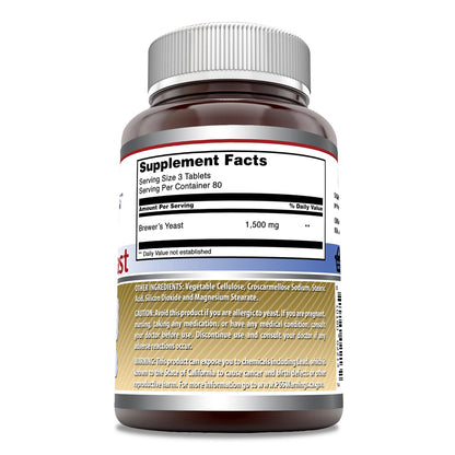 Amazing Nutrition Brewer's Yeast gluten-free and non-GMO product seals on bottle