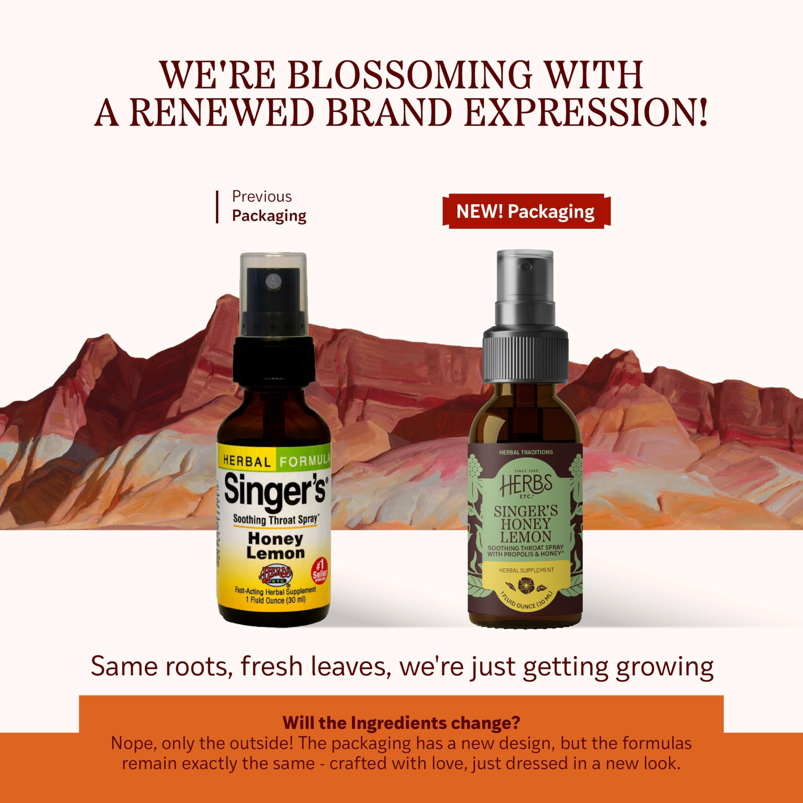 Herbs Etc Singer Saving Grace throat spray bottle 1 fluid ounce